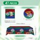 thumbnail image 2 of Decoraciones de fiesta Mainivo, 41 piezas, tema de fútbol de la Copa Mundial 2026, 2 of 7