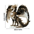 thumbnail image 3 of Acrylic Dragon Statue Figurine Sculpture Home Decors Tabletop Centerpieces Collectible Decorative Figurines, 3 of 8