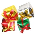 thumbnail image 3 of MasteelfCA 4Pcs Christmas Aluminum Foil Balloon Creative Gift Box Balloon with Colorful Ribbon Xmas Decoration for Party (Red Green Golden and Silver), 3 of 7