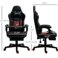 thumbnail image 7 of High Back Pu Leather Gaming Seat - Racing Style, Ergonomic, With Adjustable Chair For Home Office Recliner Footrest, Height, Lumbar Support, Black Diamond Leather, Ergonomic, 7 of 7