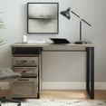 thumbnail image 3 of Manor Park Urban Industrial Storage Writing Desk, Grey Wash, 3 of 8