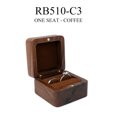 thumbnail image 2 of HeroNeo Multifunctional Small Jewelry Box Square Shape Organizer Mini Wooden Ring Box Soft Interior Holder for Proposal Wedding, 2 of 19