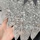 thumbnail image 4 of Capa de hombro de chal chal de fiesta brillante, hermosa capa de lentejuelas con cuentas, envoltura de chal de mujeres para fiesta, vestidos, nupcias, Plata, 4 of 8