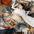 thumbnail image 4 of Manfei Animal Eagle 7-Piece Twin Bedding Sets for Teens Female Men,USA Flag Bedding Comforter Set,Independence Day Firework Breathable Sheet Sets,Breathable Home Decor, 4 of 8