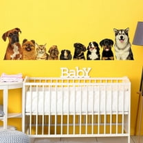 Dog Wall Stickers, 30×120cm Art Pet Decal Decor Vinyl Home Decoration Puppy Cats Living Room Painting Kitchen Pets Animals Stickers Design