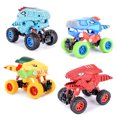 thumbnail image 1 of Gwong Juguete Dinosaurio monstruos camión tirón trasero modelo de coche niños juguete educativo regalo de Navidad Gwong 30004039, 1 of 7