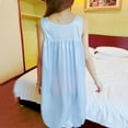 thumbnail image 4 of DPTALR Women's Round Neck Solid Color Loose And Comfortable Plus Size Home Skirt, 4 of 4