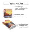 thumbnail image 3 of Ocean Lighthouse Oven Mitt And Pot Holder Set Oven Glove for Kitchen Baking Cooking Grilling, 3 of 6