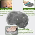 thumbnail image 5 of 2 PCS Shower Foot & Back Scrubber Mat Hands Free Foot Massager Mat with Non-Slip Suction Cups, Wall Mounted Silicone Bathroom Wash Foot Pad Exfoliating Dead Skin Foot Brush (Grey & Green), 5 of 14