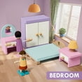 thumbnail image 4 of Juego de muebles de madera para casa de muñecas Lehoo Castle, 39 piezas, 5 habitaciones, 4 of 9