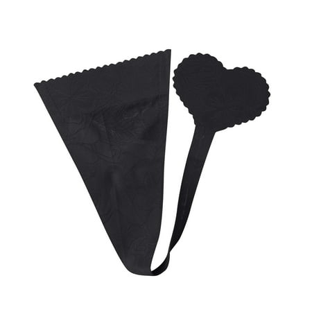 

Juebong Underwear for Women Clearance Under $10.00 Women Sexy Ribbon Mesh Thong Pants Transparent Invisible Heart Shaped Panty Black M