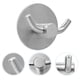 thumbnail image 2 of 2 ganchos adhesivos de acero inoxidable de alta resistencia para pared, ideales para toallas y ropa., 2 of 8