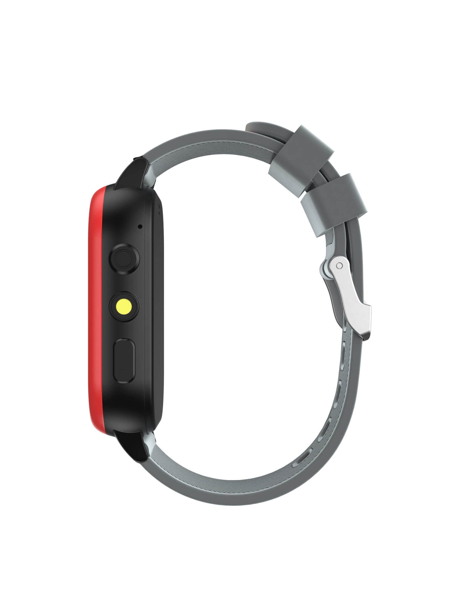 iTech Jr. 4 Kids Boys' Smartwatch with Camera, Audiobooks, and Games – Gray Case with Gray-Black Red Flame Strap