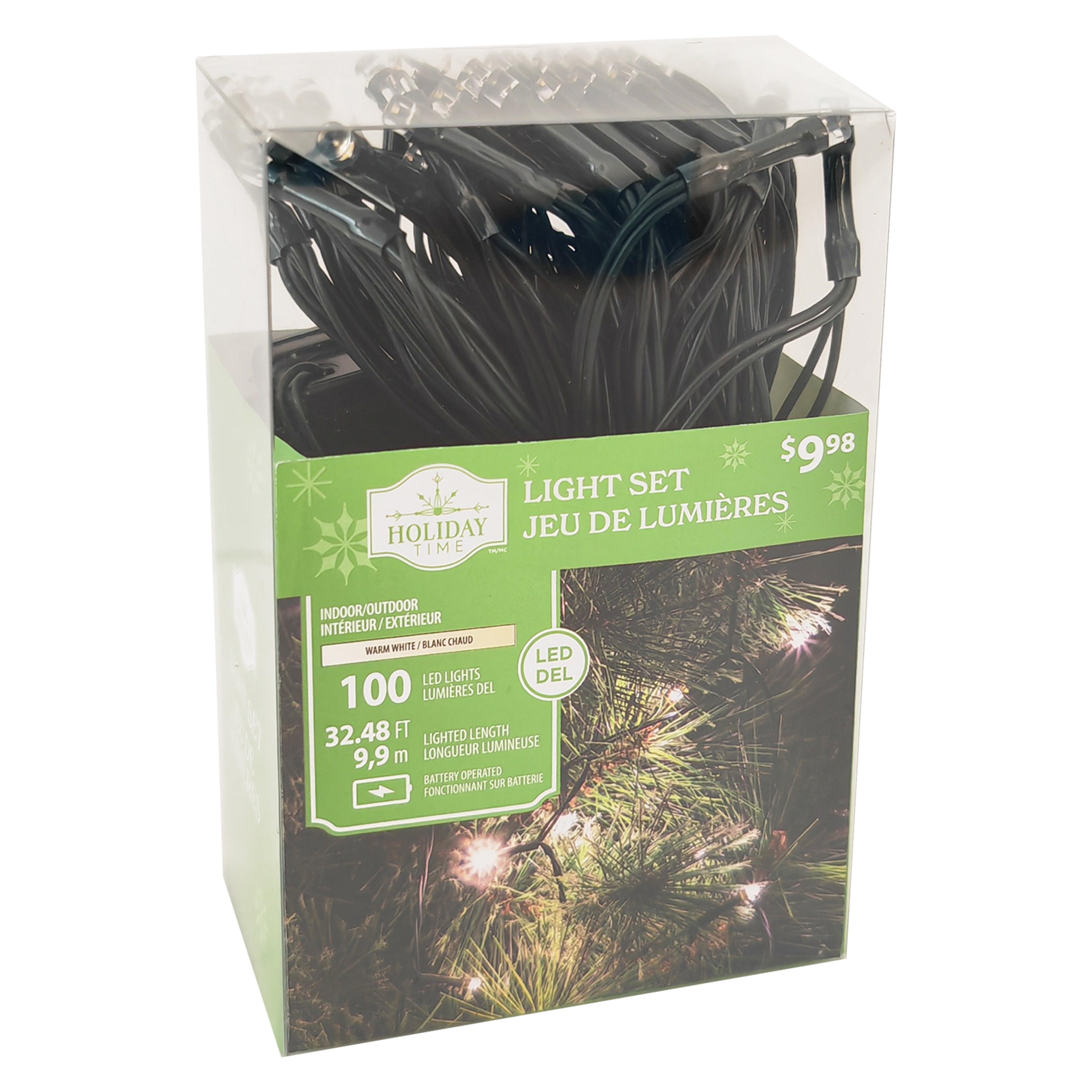 Holiday Time 100 5MM Battery Operated LED String Light, Warm White