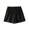 thumbnail image 2 of Rezuofi 2 Pcs Women Casual Shorts Summer Elastic High Waist Lounge Short Pants with Pockets, 2 of 3