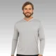 thumbnail image 3 of Sportretch Pack de 3 Playeras Deportivas Manga Larga con Gorro para Hombre, Sudadera Ligera de Secado Rápido, Playera Casual de Entrenamiento Ejercicio Gimnasio Kit 3 Piezas Talla G, 3 of 5