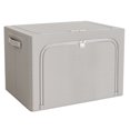 thumbnail image 2 of Large Fabric Clothes Storage Box | Collapsible Closet Organizer with Zipper | Oversized Capacity for Clothes Quilts & Accessories | 1-Pack, 2 of 3