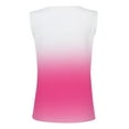 thumbnail image 5 of Fznquz Button up Sleeveless Tops for Women Sleeveless Ribbed Gradient Pink Casual Active V Neck Womens Tank Tops Under 5.00, 5 of 5