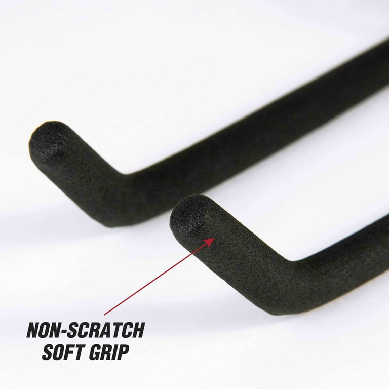 Hyper Tough Steel Utility V-Hook with Screw Mount, Black