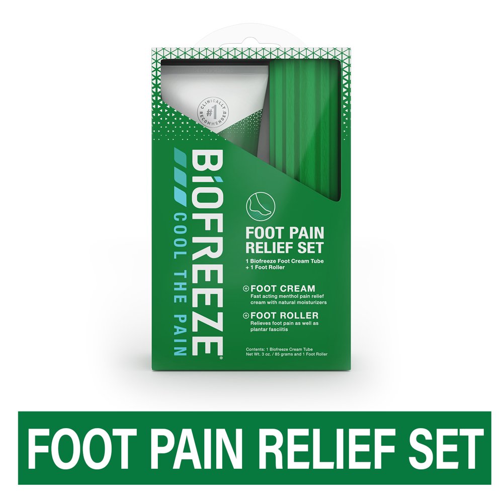 Biofreeze Pain Relieving Footcare Set, 3 oz. Pain Relief Foot Cream