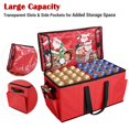 thumbnail image 3 of 128 Balls Christmas Ornament Storage Box Dividers Xmas Decor Organizer Container Red, 3 of 9