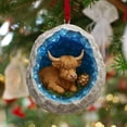thumbnail image 4 of Adornos navideños acrílicos | Decoraciones acrílicas transparentes y duraderas de 3 mm con bordes pulidos | Decoración navideña moderna y elegante para colgar en la pared | Adornos navideños ligeros, 4 of 6