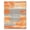Orange, Pattern 4, variant on ODIKA 5'x7' Contemporary Orange Print Washable Area Rug Easy Care, Non-Shedding, Pet Friendly, for Small Living Room, Bedroom