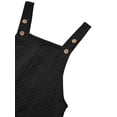 thumbnail image 4 of sunshuilll Strapless Sleeveless Straight-Leg Solid Print Jumpsuits for Women, 4 of 4