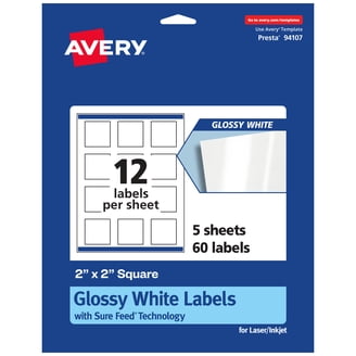 Avery Durable Waterproof Round Labels - 3.5" Diameter, 40 Count, Oil & Tear Resistant For Laser/Inkjet