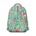 thumbnail image 3 of "Sunflower Design Metallic Backpack - Shimmery Flowers Print School Backpack, Iridescent Floral Bookbag for Fashion-Forward Students", 3 of 6