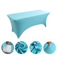 thumbnail image 2 of Big Sale ! Nomeni Sofa Cover,Sofa Cover,Kitchen Spandex Tablecloth [6Ft] Tight Washable and Wrinkle Stretch Rectangular Patio Table Cover for Event Wedding Banquet & Parties [72Lx30Wx30H Inch], 2 of 8
