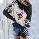 thumbnail image 1 of Pntutb moda mujer estampado cuello redondo pulóver tops manga larga blusa con capucha sudadera Pntutb Pntutb-2040, 1 of 5