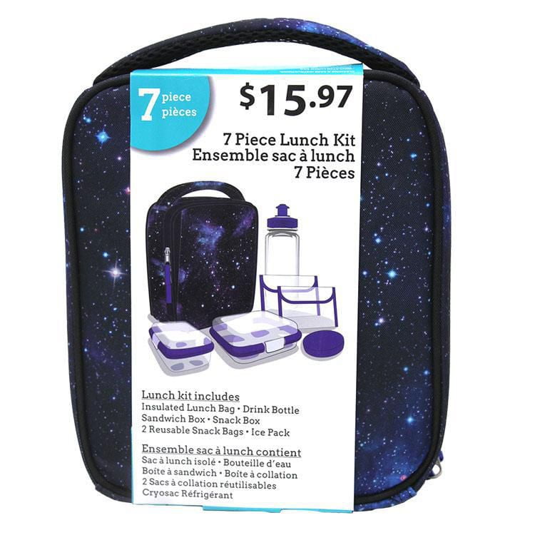 7-Piece Lunch Bag Set, Galaxy
