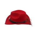 thumbnail image 2 of Wweixi Western Outback Cowboy Hat Embrace Inner Cowboy Retro-inspired Hat Which Can Be white 1 Pc, 2 of 6