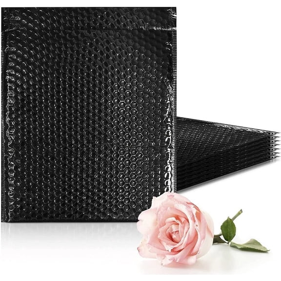 Amiff Pack of 200 Light Blue Poly Bubble Mailers 5x9 Padded Envelopes 5 x 9 Waterproof Cushion Bags with Peel and Seal Closure; Mailing Pouches for Shipping Wrapping Packing