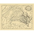 thumbnail image 2 of Kitchin 24x20 Black Ornate Wood Framed with Double Matting Museum Art Print Titled - Virginia - 1761, 2 of 4
