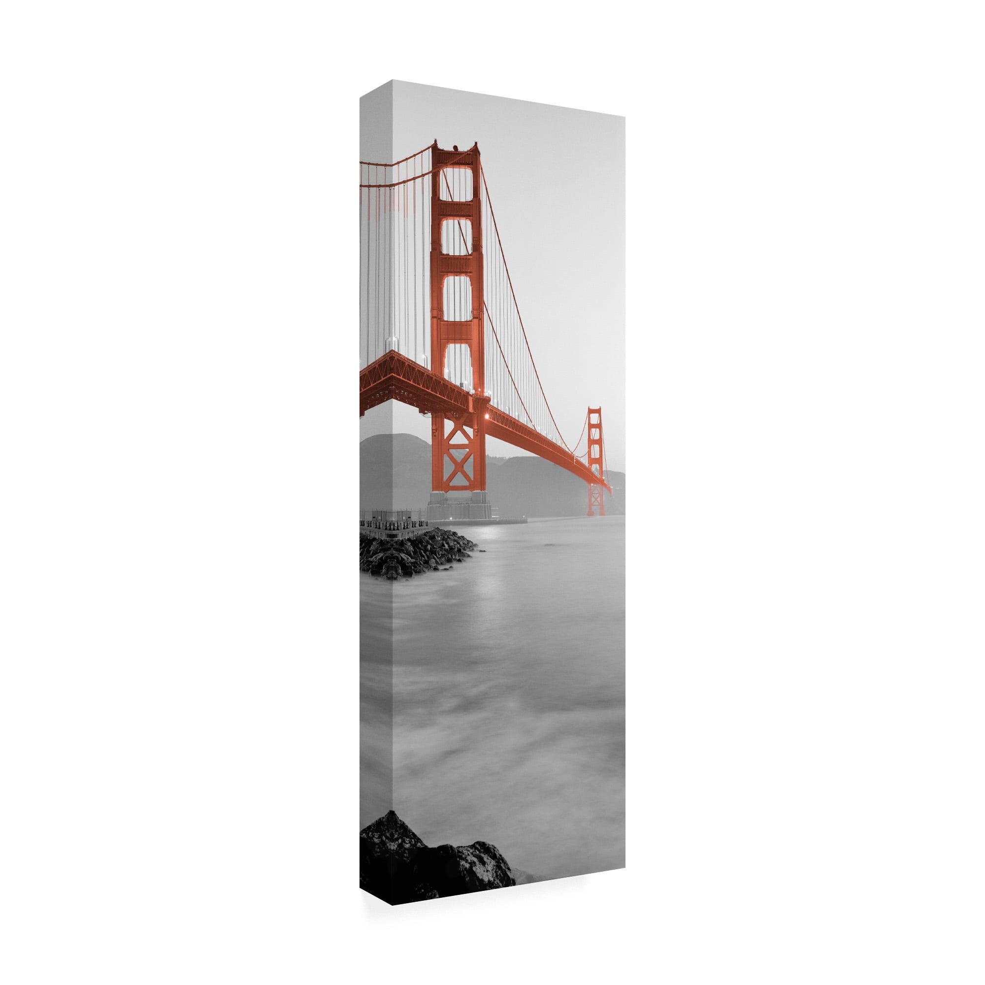Trademark Fine Art 'Golden Gate Bridge at Dawn (A)' Canvas Art by Alan Blaustei