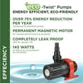 thumbnail image 6 of Alpine Corporation Eco-Twist Energy-Saving Pump 4000GPH, 33' Cord for Ponds, Filtration Systems, & Waterfall, 6 of 12