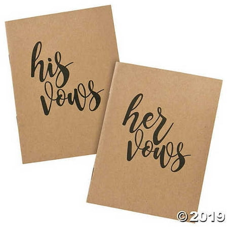 His & Hers Wedding Vow Books
