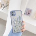thumbnail image 4 of Compatible con iPhone 11 Pro Max Funda para PC transparente esmerilada Parte trasera 3D Flor Niñas Mujer y TPU suave Parachoques Protector de silicona delgada a prueba de golpes para, 4 of 5