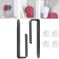 thumbnail image 2 of Sturdy Acrylic Wall Mounted Hat Hook Baseball Hat Organizer Strong Adhesive Hat Rack Multi Purpose Hat Holder Sticky Hat Storage For Baseball Cap Hat Hangers For Wall/Door, 2 of 9