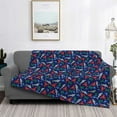 thumbnail image 2 of Uemuo Deep Down In The Ocean Printed Throw Blanket for Couch, Fluffy Fuzzy Blankets for Bed, Sofa, Cozy Flannel Faux Fur Blanket-80"x60", 2 of 6