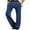 Blue, variant on Brondbend Mens Work Pants Men's Casual Pants Straight Leg Elastic High Waist Zipper Trousers with Pocket Solid Fashion Flat Front Trousers Classic Fit Business Work Suit Pants