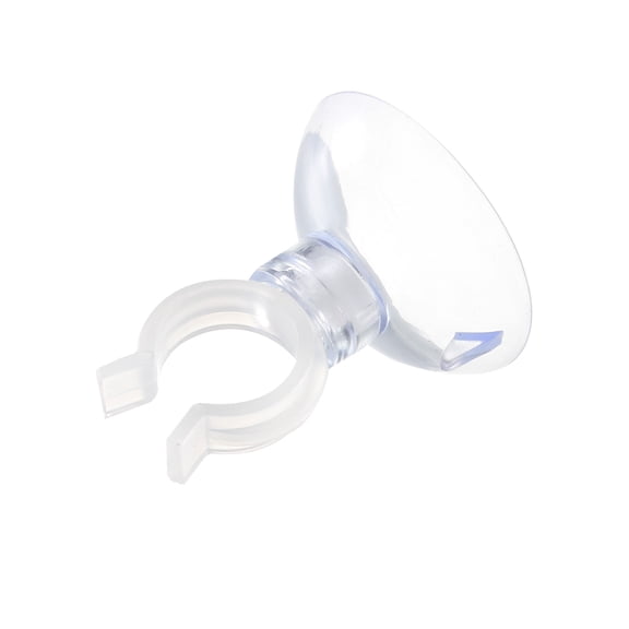 Aquarium Suction Cup Clips Airline Tube Holders Clamps for Fish Tank Clear 13mm 6 Pcs