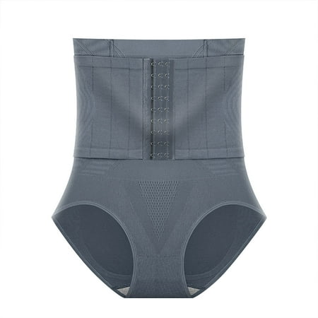 BLVB Womens High Waisted Shapewear Panties Seamless Adjustable Waist Butt Lifting Body Shaper Underwear Girdle Panty