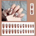 thumbnail image 3 of DIY Press on Nails - 24PCS Removable False Nails Artificial Nail Tip for Women, 3 of 8