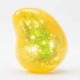 thumbnail image 2 of Mango Squishy Toy with Glitter Filled Design, Yellow, for Relaxation, Squeeze Toy, 2 of 3