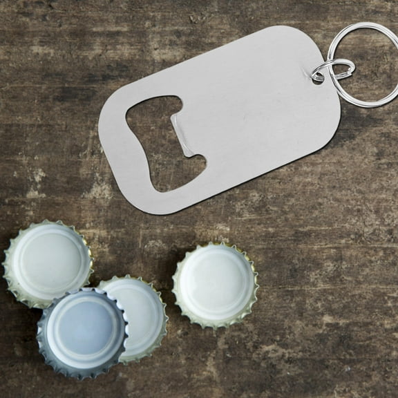 RENACLIPY 10Pcs Multifunctional Cap Opener Keychain Stainless Steel for Soda Can Daily Use