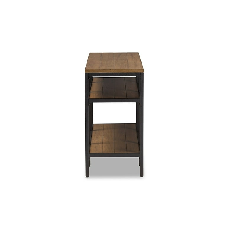 Baxton Studio Caribou Wood and Metal End Table Baxton Studio Caribou Wood and Metal End Table