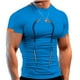thumbnail image 3 of Camiseta deportiva para hombre, camiseta de entrenamiento transpirable, manga corta con estampado bonito para gimnasio, 3 of 5